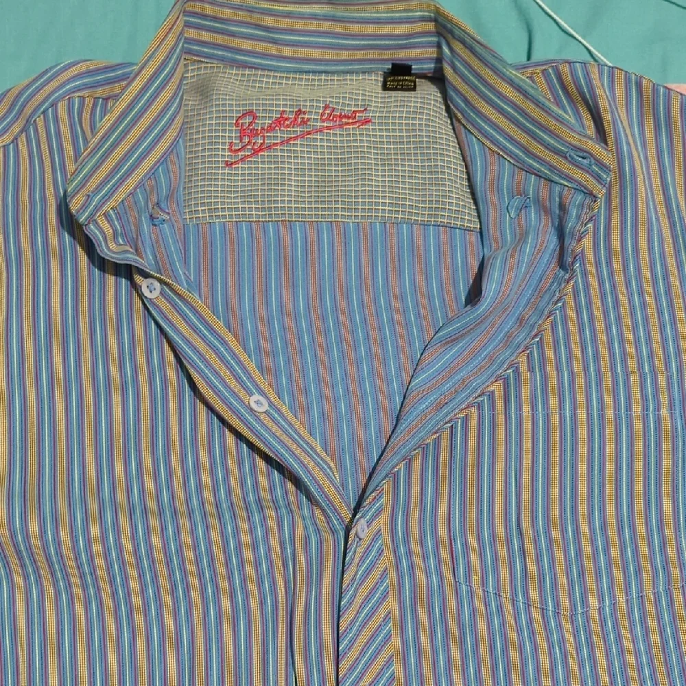 Bugatchi Stylish Multicolor Striped Button-Down Shirt